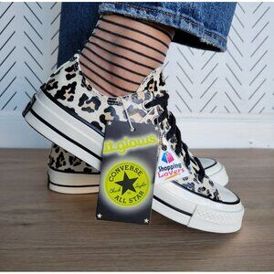 ⭐Converse Chuck 70 Glow Leopard Animal Print Sz 8 Womens Shoes Sneakers A15033C⭐